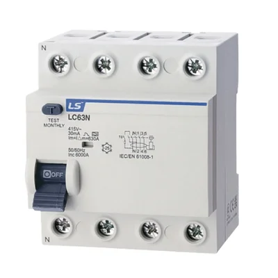 کلید محافظ جان ال اس LS ELECTRIC سری LC شامل LC63N LC100H و LC80HB