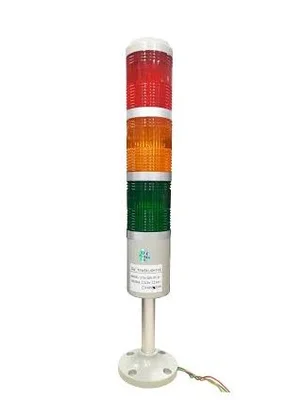 تاور لایت صنعتی چند طبقه LED برای نمایش وضعیت و هشدار ماشین‌آلات