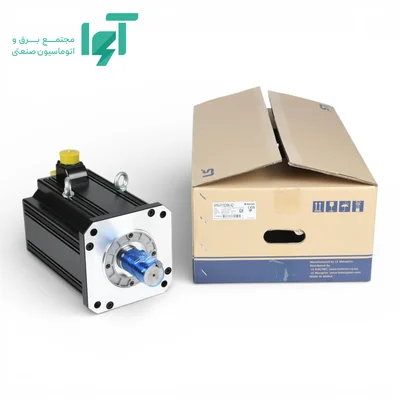 نمای جانبی و جعبه سروو موتور 7.5 کیلووات 2000 دور ساده APM-FFP75DMKE ال اس