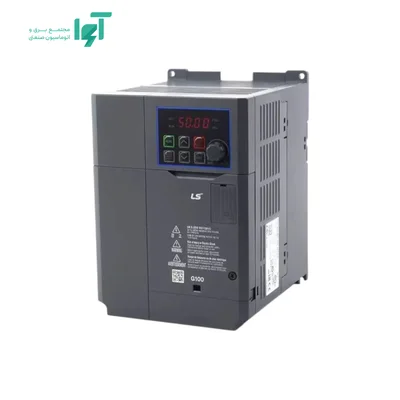 نمای مجاور و پلاک اینورتر سه فاز 18.5 کیلووات G100 ال اس LSLV0185G100-4EOFN
