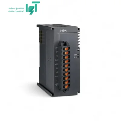 تصویر محصول ماژول خروجی آنالوگ دلتا AS04DA-A با شناسه AS04DA-A و نمای کامل بدنه و اجزا