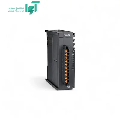 تصویر محصول ماژول خروجی دیجیتال دلتا AS08AN01R-A با شناسه AS08AN01R-A و نمای کامل بدنه و اجزا