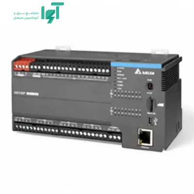 تصویر محصول PLC دلتا AS148R-A با شناسه AS148R-A و نمای کامل بدنه و اجزا