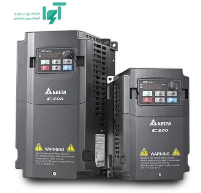 نمای محصول اینورتر دلتا سه فاز 0.4kW سری C200 دلتا VFD004CB23A-20