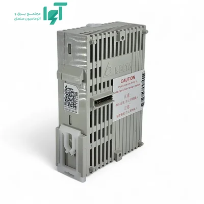 نمای جانبی و پشت ماژول DVP06XA-S2 دلتا با شیارهای بدنه و رابط باس