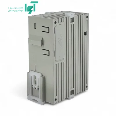 نمای جانبی پشت PLC DVP12SA211T و قسمت نصب روی ریل DIN