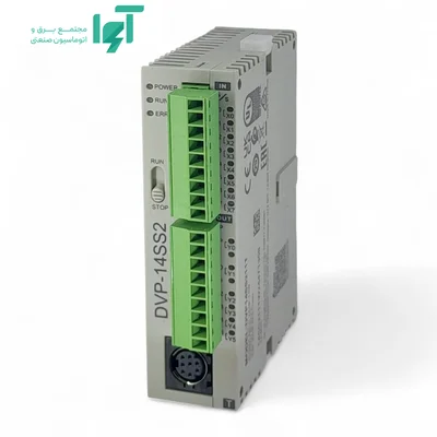 PLC خروجی NPN دلتا DVP14SS211T از زاویه راست و بدنه باریک