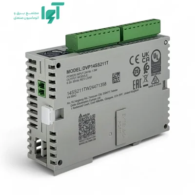 نمای پشت DVP14SS211T با نام‌پلاک مدل و ترمینال‌های بالایی
