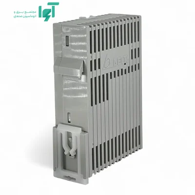 نمای جانبی پشت DVP14SS211T و محل قرارگیری روی ریل DIN