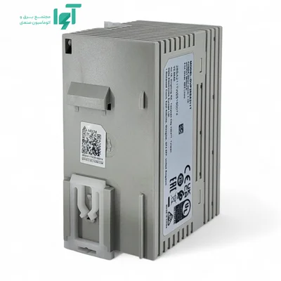 سمت جانبی PLC دلتا DVP28SA211T با شیارهای بدنه و گیره نصب روی ریل