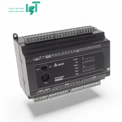 تصویر محصول PLC دلتا DVP32ES200T با نمای کامل بدنه و جزئیات قطعه