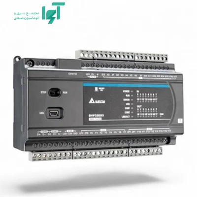 تصویر محصول PLC دلتا DVP32ES311T با نمای کامل بدنه و جزئیات قطعه