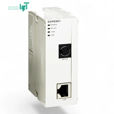 تصویر محصول ماژول اترنت دلتا DVPEN01-SL با شناسه DVPEN01-SL و نمای کامل بدنه و اجزا