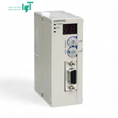 تصویر محصول ماژول شبکه دلتا DVPPF02-SL با شناسه DVPPF02-SL و نمای کامل بدنه و اجزا