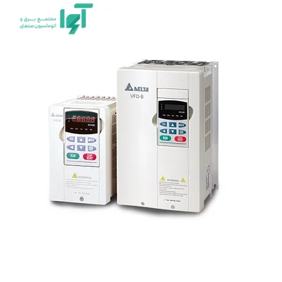 نمای بدنه و پنل جلویی اینورتر دلتا سه فاز 0.75kW سری B دلتا VFD007B43A
