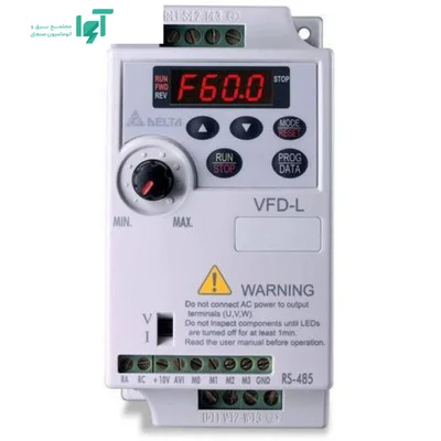 نمای محصول اینورتر دلتا تکفاز 0.75kW سری L دلتا VFD007L21