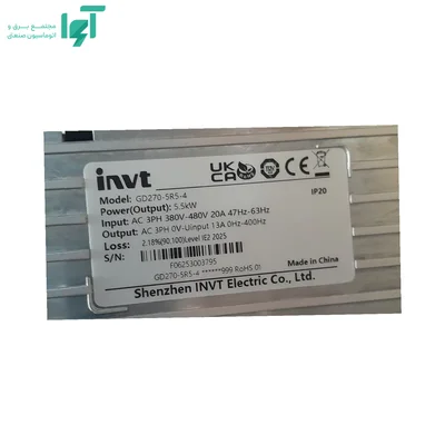 پلاک اینورتر سه‌فاز 5.5 کیلووات GD270 اینوت GD270-5R5-4