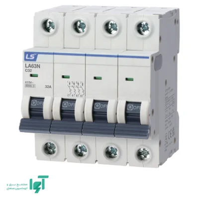 نمای خانواده کلید مینیاتوری ال اس 10 آمپر چهار پل تیپ C LA63N 4P C10