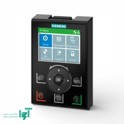 نمای مقابل کیپد درایو G120 زیمنس 6SL3255-0AA00-4JA2